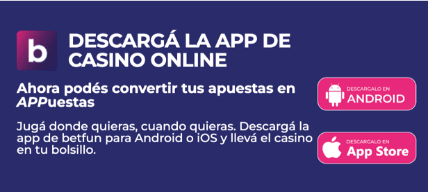 Aplicaci&oacute;n M&oacute;vil de Betfun Casino